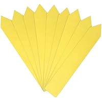 KINGLAKE 100 Stück 15 x 2,5 cm gelbe Pflanzenmarkierer große Kunststoff-Gartenetiketten Etiketten Saatgut…