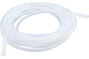 LAVMHAB Silikonschlauch 6mm ID x 8mm OD 5 Meter Länge, Lebensmitteltaugliche Schläuche Flexibler Schlauch Klar Wasser Luft Rohre für die Pumpe übertragen