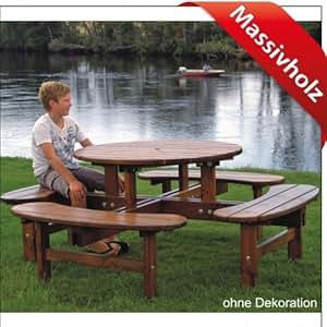 Amazon.de: Profiwelten Sitzgruppe Massivholz Ø2m Lake Tahoe