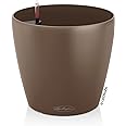 Lechuza Self Watering Plant Pot CLASSICO Color 35 Garden Flower Indoor and Outdoor Plastic Planter with Drainage Hole D35 H30 cm Nutmeg