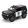 KiNSMART 2022 Ford Bronco SUV Police Edition 5 Inch 1:34 Scale Die Cast Metal Model Toy Car