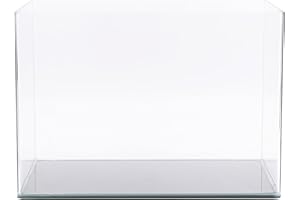 NATUREHOLIC Tanque curvado grande para jardín, pequeño acuario de cristal, nano tanque de cristal, acuarios premium para aquascaping, 58 litros, 50 x 33 x 35 cm