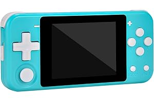 FSJUN Handheld-Spielekonsole mit 3-Zoll-IPS-Bildschirm, 64G TF-Karte - 10.000 Spiele, Mini-Retro-Open-Source-Spielesystem, kompatibel mit 12 Simulatoren, tragbare Taschenhandheld-Spielekonsole(blau)