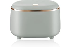 OCCOUMR Tischmülleimer, Mini Abfalleimer Tisch Mülleimer, 2L Portable Mini Abfalleimer,für Küche Badezimmer Bett Büro Schreibtisch (Grüner)