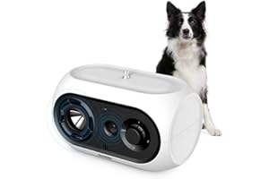 BUBBACARE Ultrasuoni per Cani, Automatico Antiabbaio, 100% Sicuro Dispositivo Deterrente Anti-Abbaio per Cani, Anti Abbaio Dispositivo Impermeabile Ricaricabile per Cani Taglia Piccola Medio, Interni Esterni
