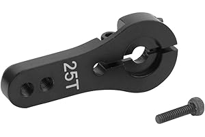 DILWE Servo Horn, 25mm 25T Teeth Half Aluminium Servo Horn Arm For Futaba/Ace RC Accessory (Black)
