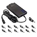 Produktbild KFD 90W Ladegerät Netzgerät Laptop Universalnetzteil Stromkabel für Acer HP Pavilion 17 Asus Lenovo Medion Samsung Toshiba Dell Sony Gateway MSI 15V 19V 19,5volt 20V Fujitsu Liteon 10W USB 13 steckers