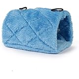 flowerkui Papagei Vogel Hängematte aufhängen Höhle Käfig Hütte Zelt Bett (blau)