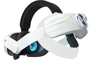 Vakdon Sangle de Tête pour Quest 3, Sangle Élite de Rechange Réglable pour Quest 3, Soutien et Confort Améliorés, Réduit la Pression de la Tête en VR Compatible avec Quest 3
