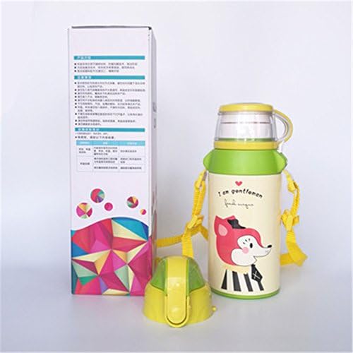yue-bouteille Thermos Water Bottle Stainless Steel Water Bottle with Shoulder Strap for Children, Children's, fox