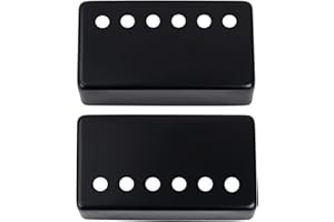 Banworks Metal Humbucker Covers Copri pickup per chitarra elettrica 52mm (2-3/64 pollici) Copri pickup humbucker al ponte per chitarra elettrica Confezione da 2 JT/SYQG-03 Nero
