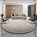 Produktbild QIDI Teppich, Nachttischdecke, Tischset, Polypropylen-Garn, einfache Moderne abstrakte Tuschemalerei runden Wohnzimmer Schlafzimmer (Farbe : ALV-2, größe : 1.7 Meters in Diameter)