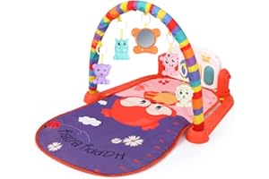 UPOSAO Tappetini Gioco E Palestrine Per Bambini, Attività E Intrattenimento Soffice Tappetino Pianoforte Musicale Palestra Tappeto Giocattolo Educativo Per Neonati Di Età Compresa Tra 0 E 36 Mesi