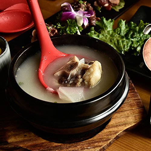 TTLIFE Silikon Küchenhelfer Set von 8 Stücke– Hitzebeständige Pfannenwender Turner, Schaumlöffel , Schöpfkelle , Löffel, Löffel Spatel, Spoonula, Küchenspatel, Basting Pinsel– Perfekt zum Kochen und Backen, Küchenzubehör, Rot - 4