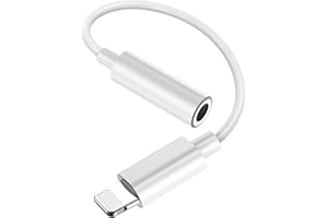 BABBLEICE iPhone Headphones Adapter,Lightning to 3.5mm Headphone Jack AUX Dongle Adaptor Headset Splitter Converter Earphone Music Accessories Compatible with iPhone 14/13/12/11/Pro/XS Max/XS/XR/X/8/7