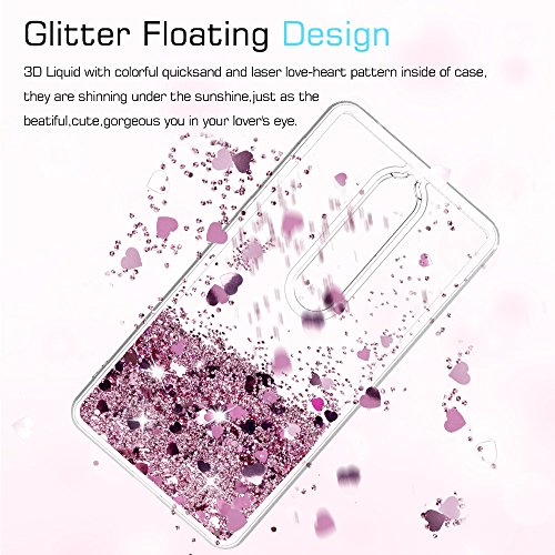 HandyhÃ¼lle Nokia 6 2018 Handy HÃ¼lle Glitzer,LeYi Neu Original HandyhÃ¼llen HandyhÃ¼lle Nokia 6 2018 Handy HÃ¼lle Cover Case Durchsichtig Transparent,SÃ¼ÃŸe MÃ¤dchen FlÃ¼ssig Bewegende Treibsand Transparent Durchsichtig Silikon TPU Bumper Hard HandyhÃ¼llen HÃ¼lle Nokia 6 2018 Smartphone Case Cover schutzhÃ¼lle mit HD- Schutzfolie fÃ¼r Nokia 6 2018 HandyhÃ¼lle Cover Handy HÃ¼llen Handycover Rot Rosa Rosegold