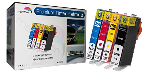 Multipack 4er Pack – Tintenpatronen ersetzt HP 364XL HP Deskjet: 3070/ D 5445 / D 5460 HP Photosmart: B 109A / B 8550 C 5380 / C90 / C 6300 / C 6324 / C 6380 / D 5445 /D 7500 / D 7560 / Estation C 510A HP Photosmart e-All-in-One: 5510 / 5514 / 7510 / B 110A / B 110F HP Photosmart Wireless: B 109A B 109F / B 109G / B 109N HP Photosmart Premium: B 010A / B 010B / B 210 / B 210A / B 410A / B 410C / C 309G / C 310A / C 410A 410E / Fax C 309A / Touchsmart Web C 309N HP Photosmart Plus: 209A - 6