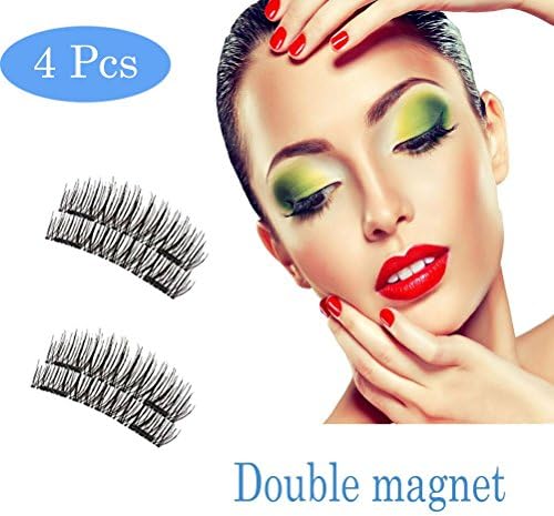 Full Magnetic Eyelashes, New Model with Double Magnet, No Glue Needed Premium Quality 3D False Eyelashes Set for Natural Look, Perfect Gift for your Loved Ones