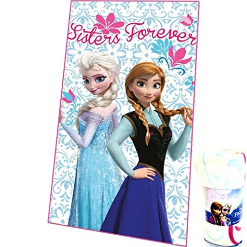 Disney Frozen Sisters Forever Fleece Decke, Blau