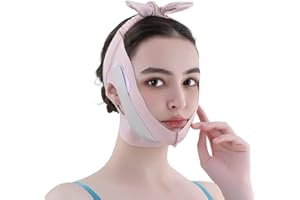 SexxLady Fascia Viso Lifting,Maschera lifting doppio mento,fascia post lifting viso collo, lifting e rassodamento,Può essere indossato a casa durante il giorno o durante il sonno notturno