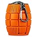 Produktbild oneConcept • Grenadier • Bluetooth 3.0-Lautsprecher • Handgranaten-Design • Gummi-Oberfläche • Karabinerhaken • AUX-Eingang zum Anschluss externer Audiogeräte • Akku • Akkulaufzeit: 5 Std. max • Aufladen via USB • Freisprech-Funktion • orange