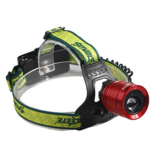 humefor LED Scheinwerfer Laser Scheinwerfer USB wiederaufladbar 18650 5800 mAh Helm Licht für Outdoor Angeln Jagd - 2