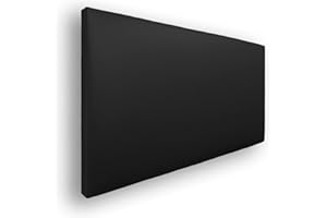 Silcar Home - Cabecero de Cama 90 Negro Jep - Estructura de Madera, Tapizado en Polipiel Liso, Diseño Moderno, Fácil Instalación, Acolchado - Polipiel Negro, 90 cm