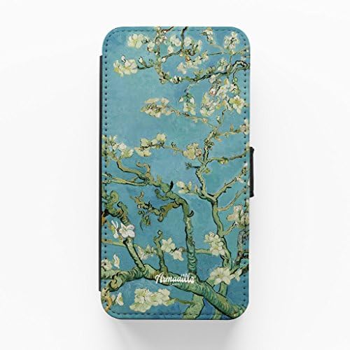 Almond blossom by Van Gogh Premium Faux PU Leather Case for iPhone 6 Plus / 6 Plus by Painting Masterpieces + FREE Crystal Clear Screen Protector