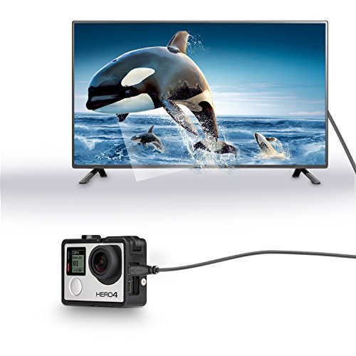 AMANKA Hochgeschwindigkeits-HDMI-Kabel, Typ Micro-HDMI auf Männlich HDMI, HDMI-Standard 1.4v, Vergoldet Port – 1,0 meter - 4