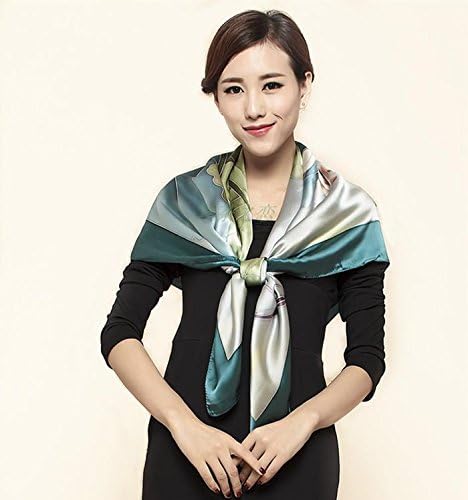 LLZHWSJ Scarf/Female/Silk Scarf /100%/ Shawl/Towel/Hand-Painted Dual-Use,A