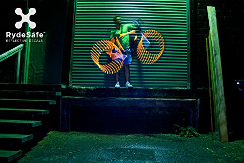RydeSafe Hexagon Kit Small (schwarz) – Reflektierende Aufkleber fürs Fahrrad - 8