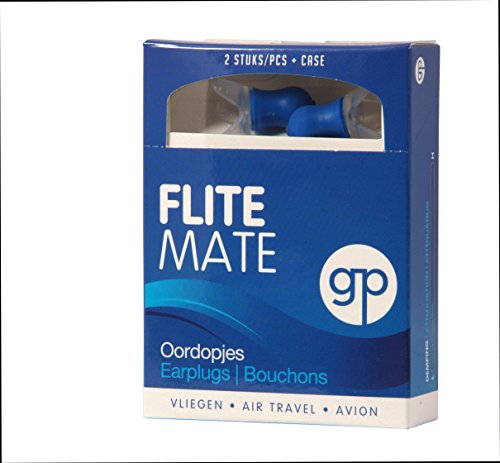 Get Plugged Flite Mate 1 Paar Ohrstöpsel für das Fliegen, Reisen, Bergfahrten. Gehörschutzstöpsel Druckreduzierend und helfen Ohrenschmerzen wahrend Flugreisen und Bergfahrten zu vermeiden. Die Flite Mate ist eine spezielle Ohrstöpsel für die Regulierung der Druck und Umwelt Geräuschdämpfung. Gehörschutzprodukt Wiederverwendbar. 1 Paar