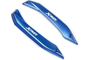 HEIGOAL Deflectores de Parabrisas para Motocicleta, Juego de Soporte Protector para Xmax 300 X-MAX 125 Xmax 250 Xmax 400 2017 2018 (Azul)