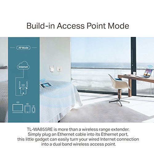 TP-Link TL-WA850RE Universal Dübel WLAN Range Extender/Booster mit Ethernet Port für Kabel Gerät (WPS Funktion/einfache Konfiguration) N300 - 7