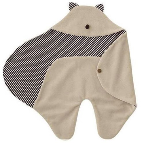 MUSEYA Cute Cartoon Shaped Multi-function Soft Fleece Baby Newborn Infant Swaddle Blanket Wrap Stroller Sleeping Bag