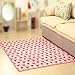 Produktbild Qianmo-Carpet Wohnzimmer Tisch Sofa Float Fenster Teppich Bett Decke Wc Küche Rutschhemmend Kleine Herz 50*80Cm