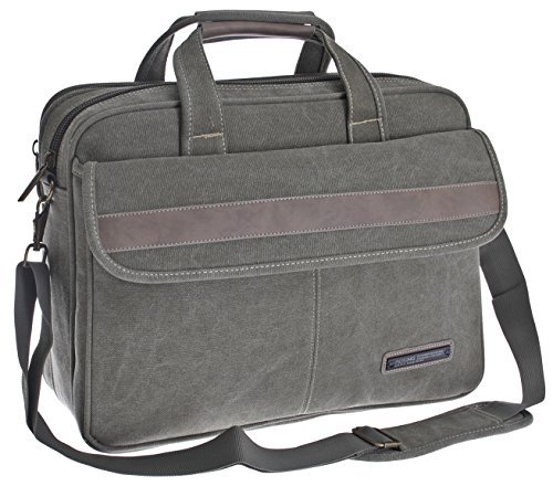 FLUGBEGLEITER MESSENGER UMHÄNGETASCHE ARBEITSTASCHE SCHULTER HERREN TASCHE Stoff Canvas