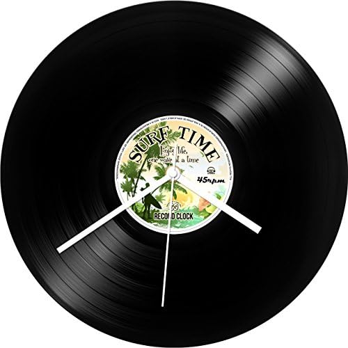 IGGI Record Collection LP Wall Clock, Surf Time