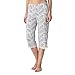 J By Jasper Conran Womens Designer Blue Print Cropped Pyjama Bottoms 16