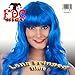 Price comparison product image Fringed Fringe Blue Wig Get the Katy Perry Look