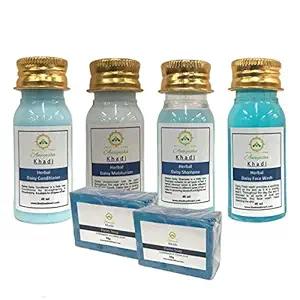 Anayesha Khadi Daisy Travel Kit Pack of Shampoo, Facewash, Conditioner, Lotion & Soap