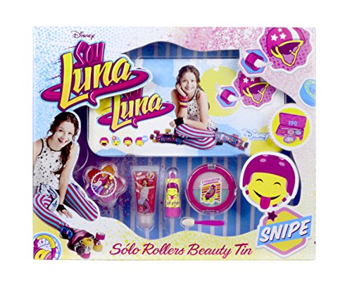 Disney Soy Luna Beauty-Set für Mädchen (Schminke für Lippen und Augen) in stylischer XL Metalldose mit Soy Luna-Print