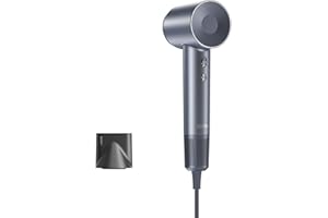 Laifen Swift Secador de Pelo 200 M Iones Motor sin Escobillas de 110 000 RPM Secado Rápido Control Inteligente de Temperatura con Boquilla Magnética Bajo Ruido Viaje Hogar Rizado Alisado (Plateado)