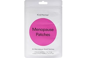 Kind Patches | Menopause Patches | Menopause Symptoms Relief Support | Botanical Plant-Based Formula with Black Cohosh Root, Curcumin & Dong Quai Root | 30 Vegan Patches