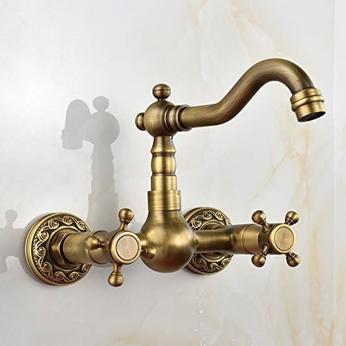 Hot and cold mixer valves rotary wall hole double handful of double sculpture low
