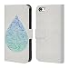 Produktbild Offizielle Cat Coquillette Ombre Wassertropfen Aquarell Illustrationen 2 Brieftasche Handyhülle aus Leder für Apple iPhone 5 / 5s / SE