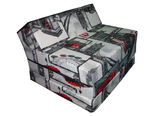 Fold Out Guest Chair Z Bed Futon Sofa for Adult and Kids folding mattress (London2)