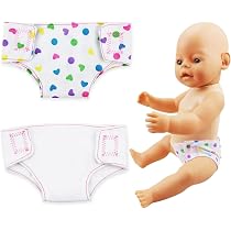 8-teiliges Puppenzubehör-Set: 4 Windeln & 4 Socken Für Puppen (35–45 Cm) – Wiederverwendbar, Aus Baumwolle