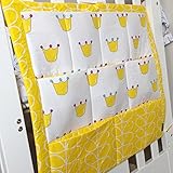 GudeHome Baby Kindergarten Veranstalter-hängen Veranstalter für Bed -Windel Veranstalter mit großen Taschen -Viel Stauraum Hält Windeln und Feuchttücher , Cremes & Lotions -Bequemen Zugang zu allen Wicke - 3