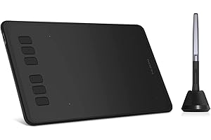 HUION Drawing Tablet Inspiroy H640P Digital Graphics Pad for osu! with Battery-Free Stylus 8192 Levels Pressure Sensitivity 6 Customizable Function Keys Supports Linux Windows Mac Android